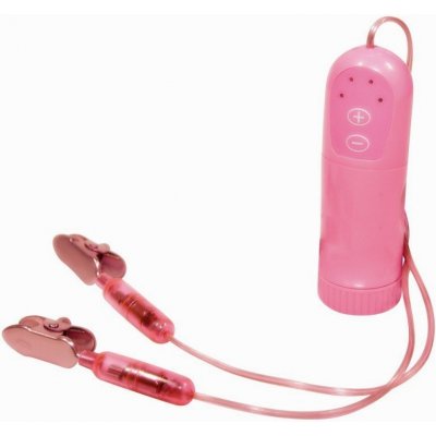 Vibrační skřípce na bradavky Bad Kitty Vibr. Nipple Clips – Sleviste.cz