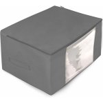 Mybesthome organizér na lůžkoviny a oblečení 60 x 45 x 30 cm tmavě šedá – Sleviste.cz