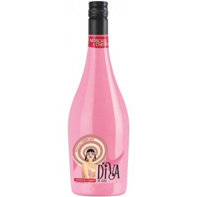 Diva Di Sera Moscato & Cherry frizzante Cocktail 6 % 0,75 l (holá láhev) – Zboží Dáma