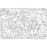 Omalovánka velkoformátová 120x80cm Vánoční betlém 937959 – Zboží Dáma