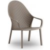 Zahradní židle a křeslo Gaber Plastové křeslo GIANET lounge hnědo-šedá 55 215