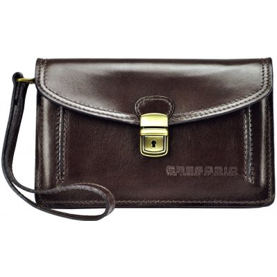 Gregorio hladká kožená pánská etue no. 212 Tmavěhnědá – Hledejceny.cz