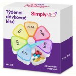 SimplyMed Dávkovač léků týdenní YHL075 Flower – Sleviste.cz