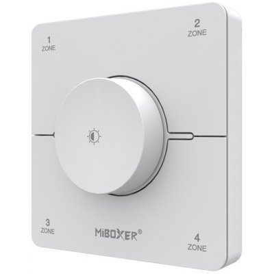 RF univerzální dálkový ovladač K0S Mi-LIGHT pro jednobarevné a CCT LED - 4 zónový bílý – Hledejceny.cz