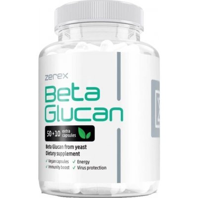 Zerex Beta Glukan 500 mg + Vitamin C 60 kapslí – Hledejceny.cz