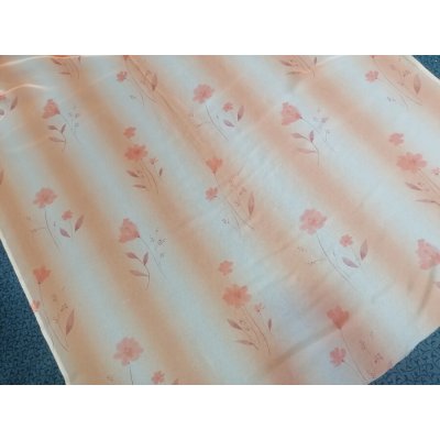 Záclona oranžová s květy 150 cm – Hledejceny.cz