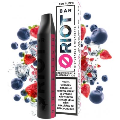 Riot Bar Strawberry Blueberry Ice 10 mg 600 potáhnutí 1 ks – Zbozi.Blesk.cz
