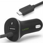 PureGear USB autonabíječka + USB-C kabel Barva / Kvalita: Černá – Hledejceny.cz