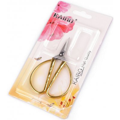 Prima-obchod Nůžky odstřihávací délka 8,5 cm, barva 2 zlatá – Zboží Dáma