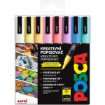 Uni Posca PC-3M sada 8 ks pastelové barvy – Zboží Mobilmania