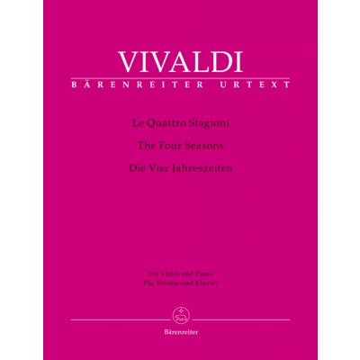 Čtvero ročních období Le Quattro Stagioni housle a klavír Vivaldi Antonio – Zboží Mobilmania