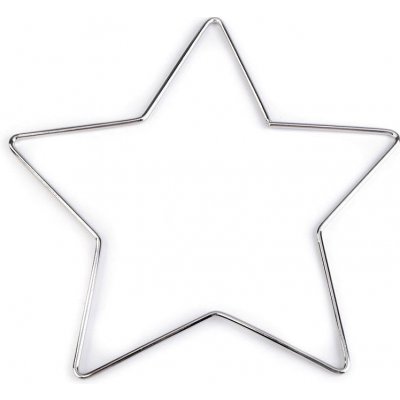 Kovová hvězda k ozdobení Ø20 cm
