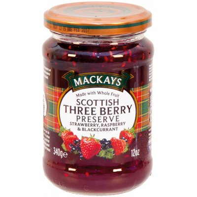 Mackays Džem jahoda, malina a černý rybíz 340 g – Zboží Dáma