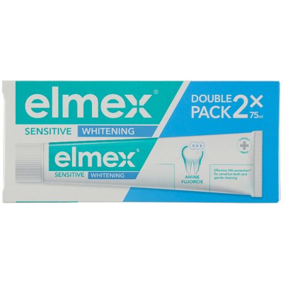 Elmex Sensitive Whitening Zubní pasta s aminfluoridem 2x75ml – Zbozi.Blesk.cz