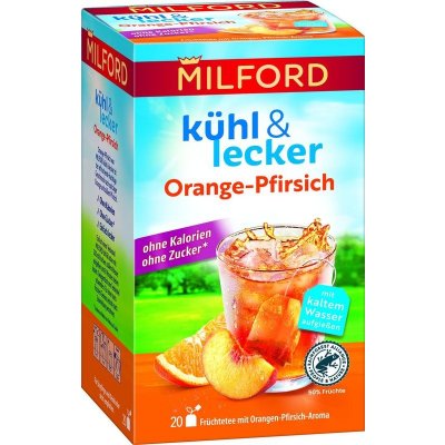 Milford Čaj k&l Orange Pfirsich 20 x 2,5 g – Zbozi.Blesk.cz