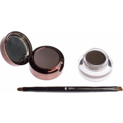 Ibra Makeup Eyebrow Pomade & Powder Brown Pomáda a fixační stín na obočí 7 g – Zbozi.Blesk.cz