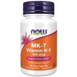 Now Foods Vitamin K2 jako MK-7 100 mcg 60 rostlinných kapslí – Hledejceny.cz