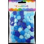 Tempus Kuličky pom poms mix modrých 20 mm 50 ks – Sleviste.cz