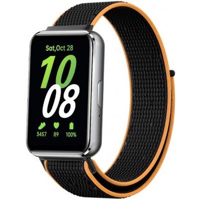 PROTEMIO NYLON Řemínek pro Samsung Galaxy Fit3 černý-oranžový 72866 – Zboží Živě