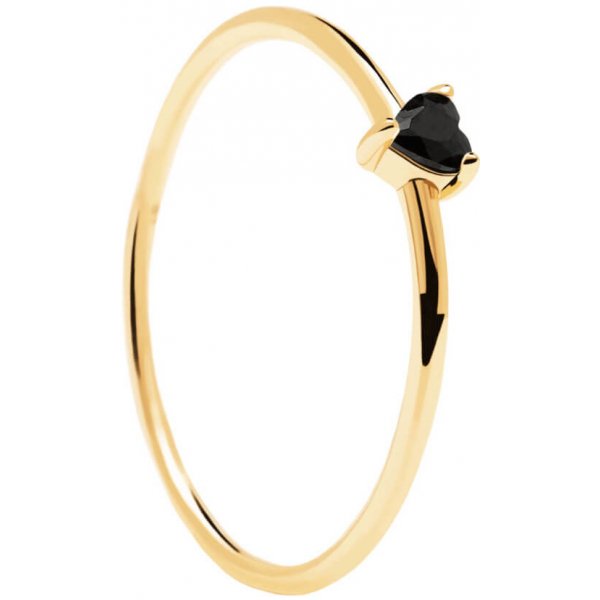 PD Paola Minimalistický pozlacený prsten se srdíčkem Black Heart Gold AN01  224 od 1 161 Kč - Heureka.cz