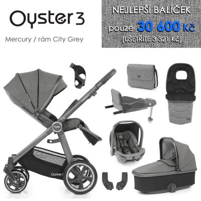 BabyStyle Oyster 3 set 8 v 1 Mercury City Grey 2021