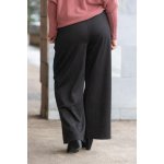 Italy fashion Elegantní kalhoty DEBRA čokoládová – Zboží Dáma