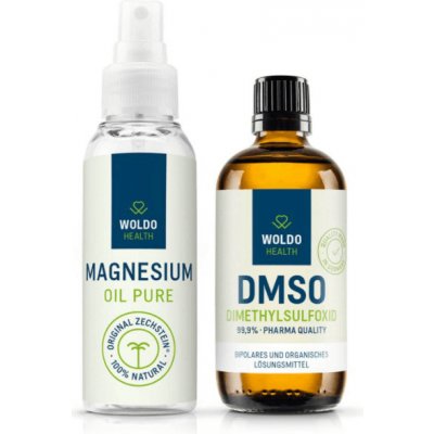 Woldohealt Hořčíkový olej 100ml a DMSO dimethylsulfoxid 99,9% 100 ml – Zboží Mobilmania