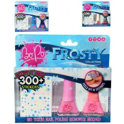 EPEE EP Line BO-PO Frosty lak na nehty slupovací 2 ks + samolepky různé druhy – Zboží Dáma
