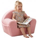 New Baby Dětské křeslo s boční kapsou Teddy pink – Sleviste.cz