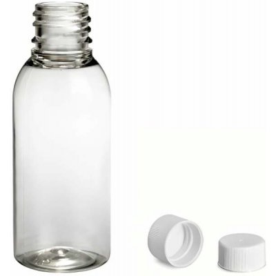 Via Plastová lahvička čirá s bílým uzávěrem 35 ml – Zboží Dáma
