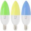 Žárovka Immax NEO SMART sada 3x žárovka LED E14 6W RGB+CCT barevná a bílá, stmívatelná, Wi-Fi, TUYA 07716C