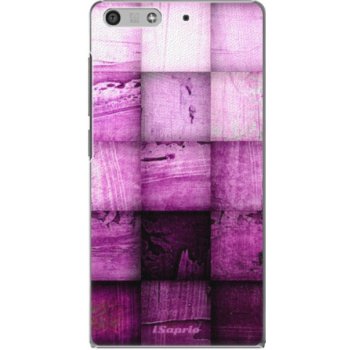 Pouzdro iSaprio - Purple Squares - Huawei Ascend P7 Mini