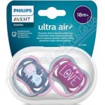 Avent Philips silikon dudlík Air fialová/růžová 2ks – Zboží Dáma