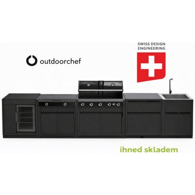 Outdoorchef Venkovní modulární kuchyň SET 3 HEAT X-415/245 30MB GRANIT (OCSET3X415) – Hledejceny.cz