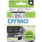 Dymo S0720680 - páska do tiskárny štítků D1, 9 mm x 7 m, černá na bílé – Zboží Živě