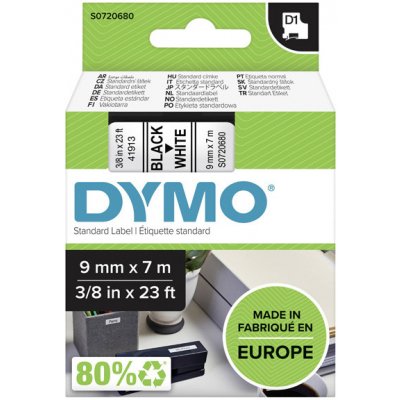 Dymo S0720680 - páska do tiskárny štítků D1, 9 mm x 7 m, černá na bílé – Zbozi.Blesk.cz