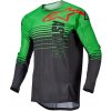 Dres na motorku Alpinestars Techstar Phantom antracitovo-zelený