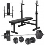 Insportline Nakládací činkový set s lavicí CEM 180+40 cm/30 mm 5-105kg – Zboží Mobilmania