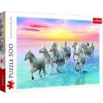 Trefl Stádo běžících běloušů 500 dílků – Zboží Dáma