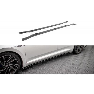 Maxton Design "Street Pro" difuzory pod boční prahy ver.2 pro Volkswagen Arteon R, plast ABS bez povrchové úpravy, s červenou linkou – Hledejceny.cz