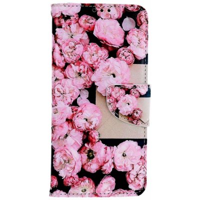 TopQ Xiaomi Redmi Note 12S knížkové Růžové květy