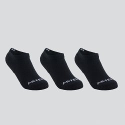 ARTENGO Dětské nízké tenisové ponožky RS100 3 páry černé