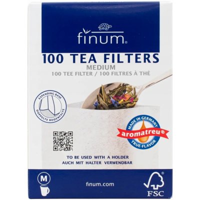 Finum Papírové filtry na čaj M 10 x 13 cm 100 ks – Zboží Dáma