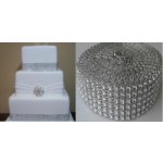 Diamantový pás - STŘÍBRNÝ 58 mm/ 1 m – Hledejceny.cz