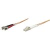 síťový kabel Intellinet 470414 optické vlákno, [1x zástrčka LC - 1x ST zástrčka] 50/125 µ Multimode OM2, 2m