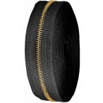 Zip kovový No 5 metráž Varianta: 2 černá zlatá, Balení: 1 m – Hledejceny.cz