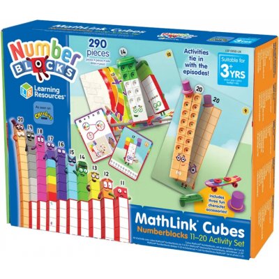 Learning Resources Matematické kostky 11-20, sada aktivit – Zboží Dáma