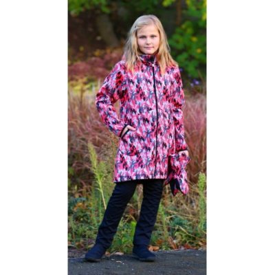 Fantom dětský softshellový kabát 30/15 růžový maskáč – Sleviste.cz