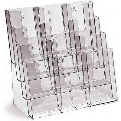 Jansen Display Stojánek na brožury A3 nebo A4 na ležato, 4 kapsy za sebou, 340 x 345 mm – Zboží Živě