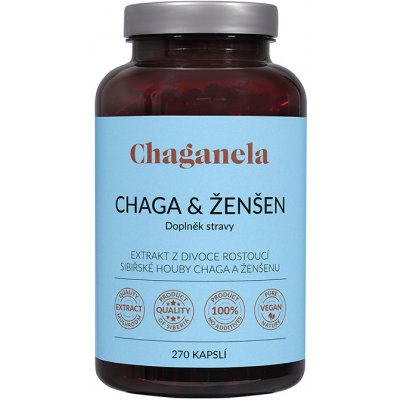 Chaganela Extrakt čagy se sibiřským ženšenem 270 kapslí – Hledejceny.cz